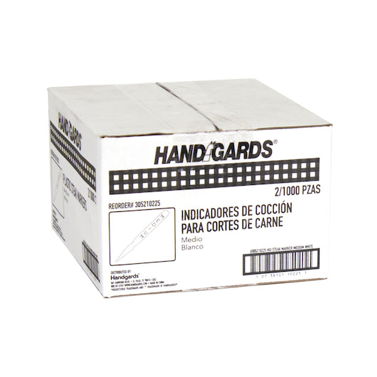 Handgards White Medium Plastic Steak Marker, 2 x 1000 x 1000 each Case - DOT product image 3