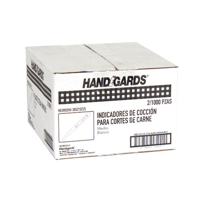 Handgards White Medium Plastic Steak Marker, 2 x 1000 x 1000 each Case - DOT product image 3