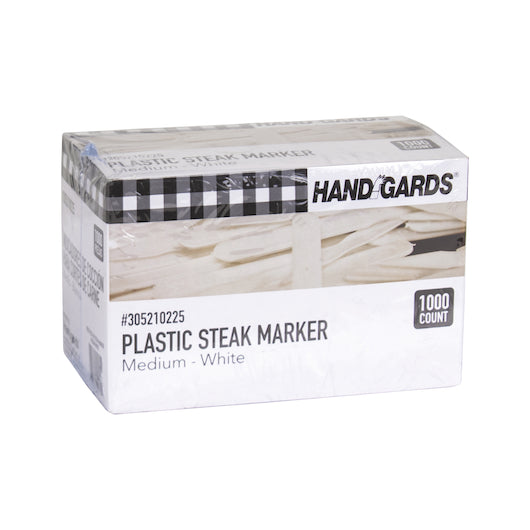 Handgards White Medium Plastic Steak Marker, 2 x 1000 x 1000 each Case - DOT product image 2