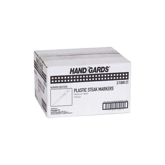 Handgards Yellow Medium Well Plastic Steak Marker, 2 x 1000 x 1000 each Case - DOT product image 3