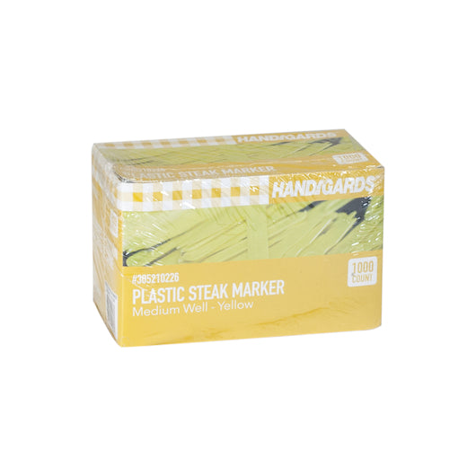 Handgards Yellow Medium Well Plastic Steak Marker, 2 x 1000 x 1000 each Case - DOT product image 2