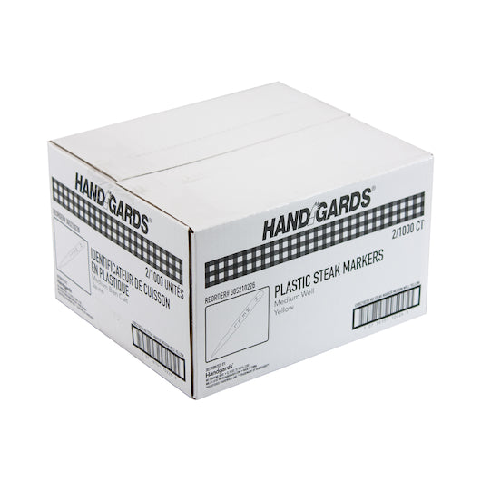 Handgards Yellow Medium Well Plastic Steak Marker, 2 x 1000 x 1000 each Case - DOT product image 4