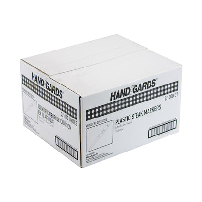 Handgards Yellow Medium Well Plastic Steak Marker, 2 x 1000 x 1000 each Case - DOT product image 4