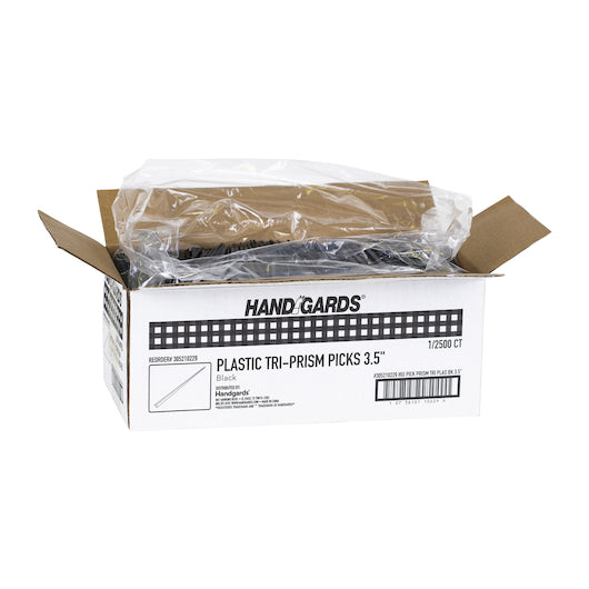 Handgards 3.5 Inch Black Plastic Tri-Prism Pick, 1 x 2500 x 2500 each Case - DOT product image 3