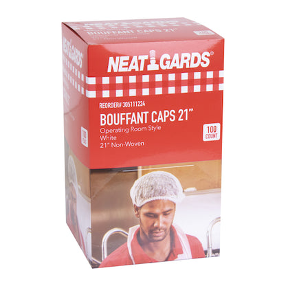 (Price/Case)Handgards 305111224 Bouffant Cap Paper 21 Inch White - DOT product image 1