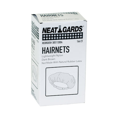 Neatgards Nylon Dark Brown Large Light Weight Hairnet, 10 x 144 x 144 each Case - DOT product image 2