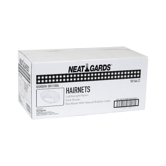 Neatgards Nylon Dark Brown Large Light Weight Hairnet, 10 x 144 x 144 each Case - DOT product image 4