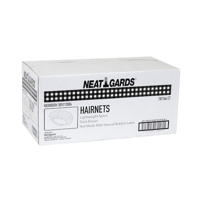 Neatgards Nylon Dark Brown Large Light Weight Hairnet, 10 x 144 x 144 each Case - DOT product image 4