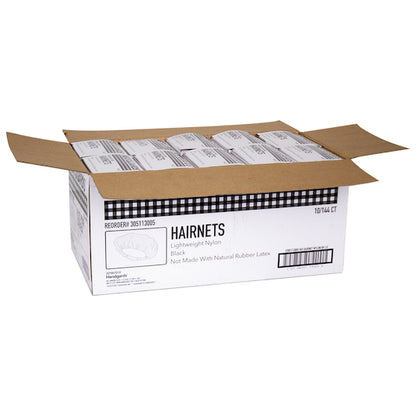 Neatgards Handgards Nylon Black Large Light Weight Hairnet, 10 x 144 x 144 each Case - DOT product image 5