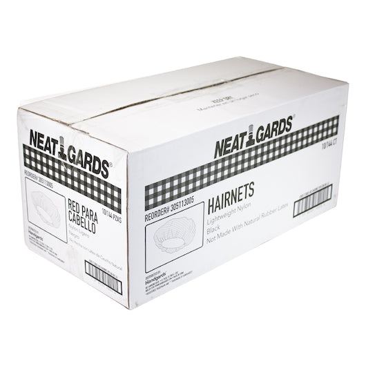 Neatgards Handgards Nylon Black Large Light Weight Hairnet, 10 x 144 x 144 each Case - DOT product image 4