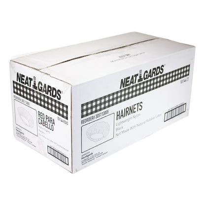 Neatgards Handgards Nylon Black Large Light Weight Hairnet, 10 x 144 x 144 each Case - DOT product image 4