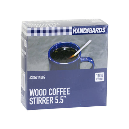 Handgards 5.5 Inch Wood Coffee Wood Stirrer, 10 x 1000 x 1000 each Case - DOT product image 2