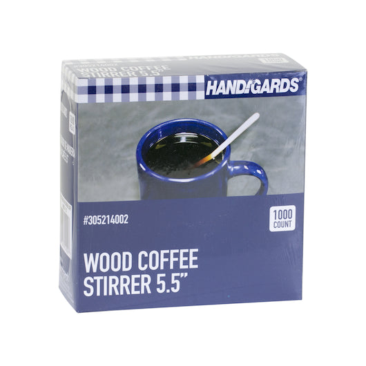 Handgards 5.5 Inch Wood Coffee Wood Stirrer, 10 x 1000 x 1000 each Case - DOT product image 2
