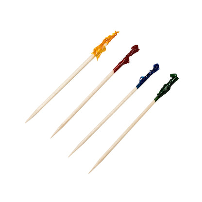 Handgards 3 Inch Frill Wood Pick, 10 x 1000 x 1000 each Case - Toothpicks & Skewers