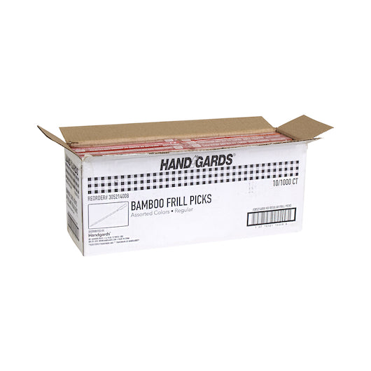 Handgards 3 Inch Frill Wood Pick, 10 x 1000 x 1000 each Case - DOT product image 5