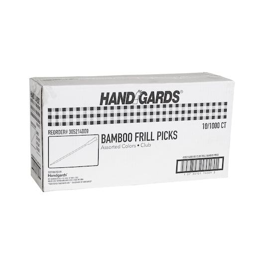 Handgards 4 Inch Frill Wood Pick, 10 x 1000 x 1000 each Case - DOT product image 3
