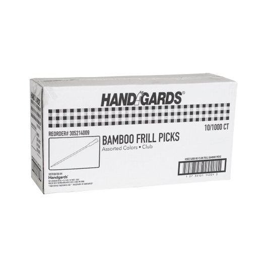 Handgards 4 Inch Frill Wood Pick, 10 x 1000 x 1000 each Case - DOT product image 4