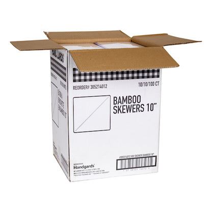 Handgards 10 Inch Bamboo Skewer, 100 per Bag, 10 x 10 x 100 each Case - DOT product image 6