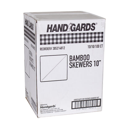 Handgards 10 Inch Bamboo Skewer, 100 per Bag, 10 x 10 x 100 each Case - DOT product image 5
