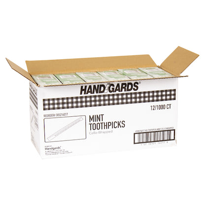 Handgards 2.5 Inch Individually Cello Wrapped Mint Toothpick, 12 x 1000 x 1000 each Case - DOT product image 5