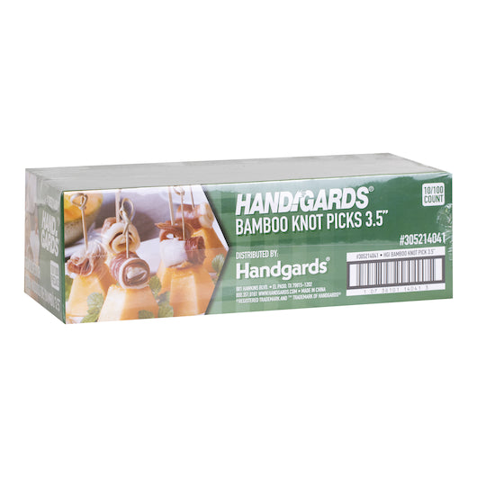 Handgards 3.5 Inch Knot Bamboo Wood Pick, 10 x 100 x 100 each Case - DOT product image 3