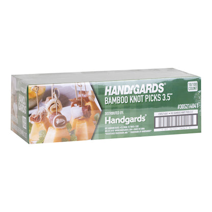 Handgards 3.5 Inch Knot Bamboo Wood Pick, 10 x 100 x 100 each Case - DOT product image 3