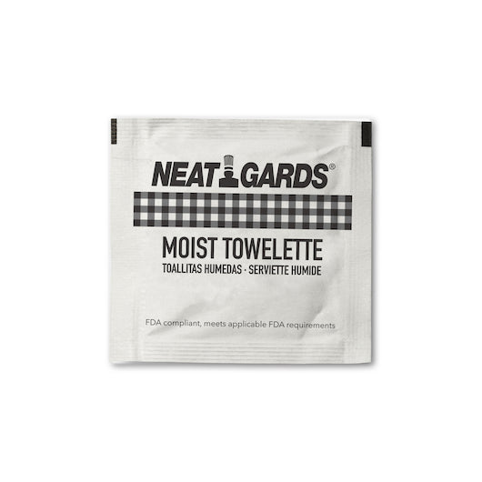 Handgards Moist Towlettes 6 Inch X 5 Inch Moist Towelette, 1 x 1000 x 1000 each Case - Janitorial Supplies