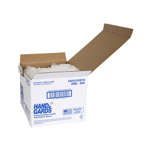 Glove (Poly Disposable Embossed Elbow Length Powder Free Polyethylene Glove, 1 x 250 x 250 each Case - DOT product image 4