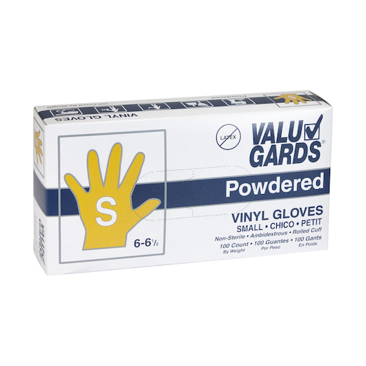 Handgards Eclipse Value Vinyl Powdered Small Glove, 10 x 100 x 100 each Case - Disposables