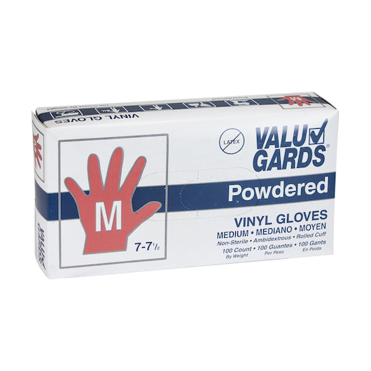 Handgards Eclipse Value Foodservice Vinyl Powdered Medium Glove, 10 x 100 x 100 each Case - Disposables