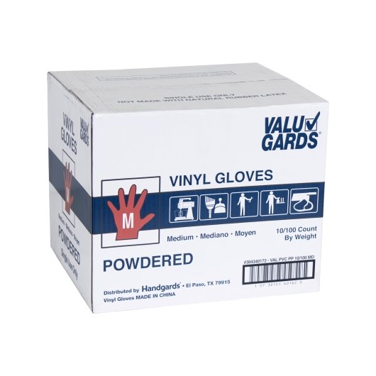 Handgards Eclipse Value Foodservice Vinyl Powdered Medium Glove, 10 x 100 x 100 each Case - DOT product image 7