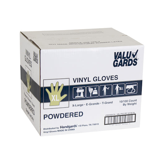 Handgards Eclipse Value Vinyl Powdered Extra Large Glove, 10 x 100 x 100 each Case - DOT product image 6