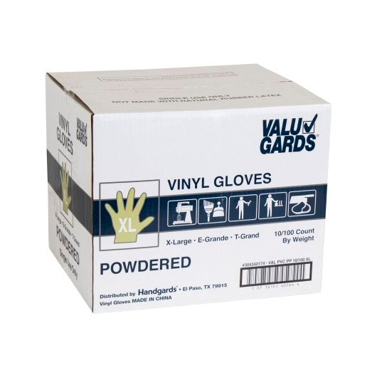 Handgards Eclipse Value Vinyl Powdered Extra Large Glove, 10 x 100 x 100 each Case - DOT product image 7