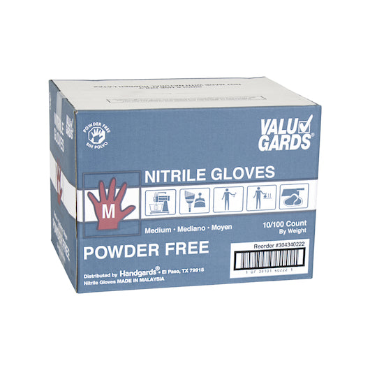 Valugards Nitrile White Powder Free Medium Glove, 10 x 100 x 100 each Case - DOT product image 6
