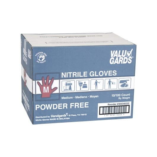 Valugards Nitrile White Powder Free Medium Glove, 10 x 100 x 100 each Case - DOT product image 7