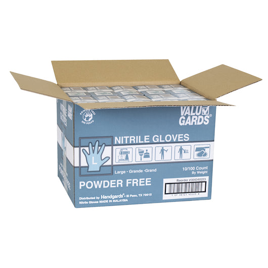 Valugards Nitrile White Powder Free Large Glove, 10 x 100 x 100 each Case - DOT product image 5