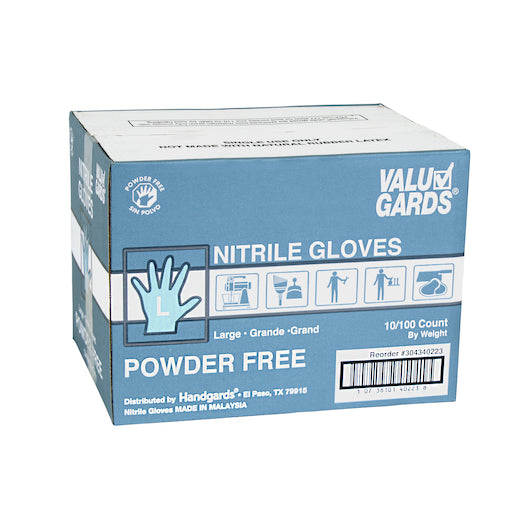 Valugards Nitrile White Powder Free Large Glove, 10 x 100 x 100 each Case - DOT product image 7