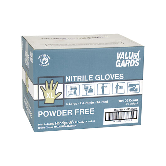 Valugards Nitrile White Powder Free Extra Large Glove, 10 x 100 x 100 each Case - DOT product image 6