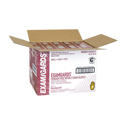 Examgards Nitrile Blue Powder Free Non-Sterile Exam Small Glove, 10 x 100 x 100 each Case - DOT product image 4