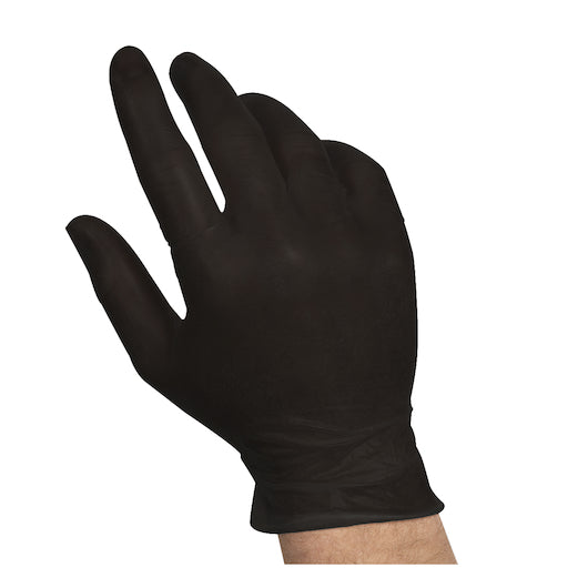 Handgards Disposable Vinyl Black Powder Free Medium Gloves, 10 x 100 x 100 each Case - DOT product image 4