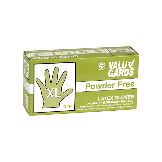 Handgards Eclipse Value Valugard Latex Powder Free Extra Large Glove, 10 x 100 x 100 each Case - Disposables
