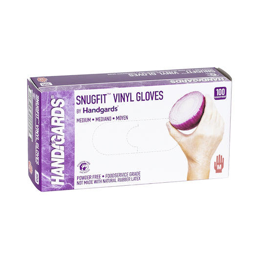 Handgards Snugfit Vinyl Powder Free Medium Glove, 10 x 100 x 100 each Case - Disposables