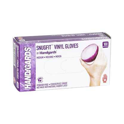 Handgards Snugfit Vinyl Powder Free Medium Glove, 10 x 100 x 100 each Case - Disposables
