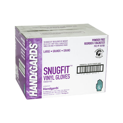 Handgards Snugfit Vinyl Powder Free Large Glove, 10 x 100 x 100 each Case - DOT product image 5