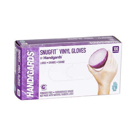 Handgards Snugfit Vinyl Powder Free Large Glove, 10 x 100 x 100 each Case - Disposables