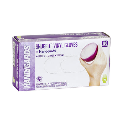 Handgards ValuGards Vinyl Powdered Extra Large Glove, 10 x 100 x 100 each Case - Disposables
