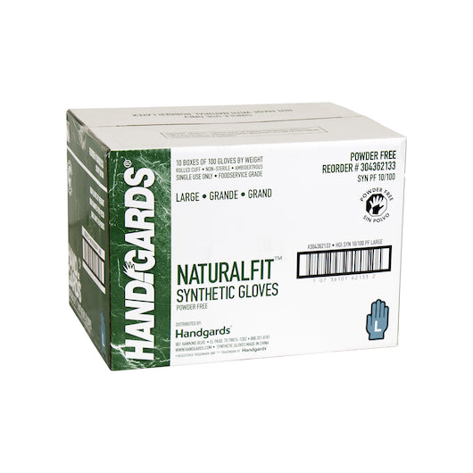 Handgards NaturalFit Synthetic Powder Free Latex Free Large Glove, 10 x 100 x 100 each Case - DOT product image 6