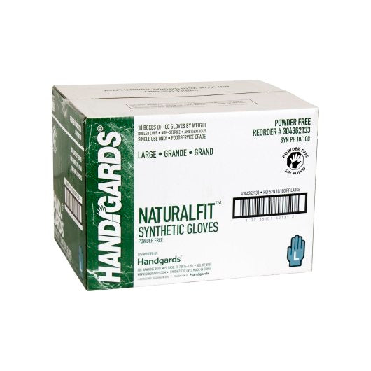 Handgards NaturalFit Synthetic Powder Free Latex Free Large Glove, 10 x 100 x 100 each Case - DOT product image 7