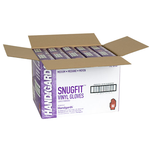Handgards Snugfit Vinyl Lightly Powdered Medium Glove, 10 x 100 x 100 each Case - DOT product image 4