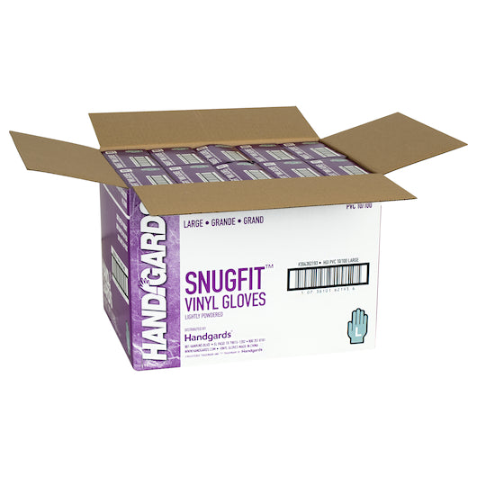 Handgards Snugfit Vinyl Lightly Powdered Large Glove, 10 x 100 x 100 each Case - DOT product image 4